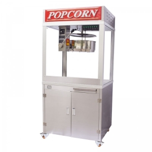 Popcornmachine met enkele ketel