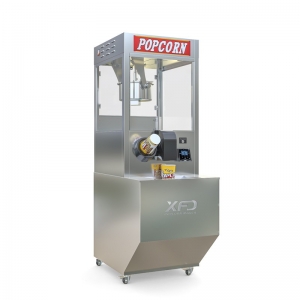 Popcornmachine met displaysysteem