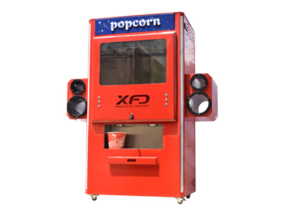 luxe zelfbediening 6 'popcorndispenser met touchscreen en vijzel